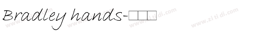 Bradley hands字体转换